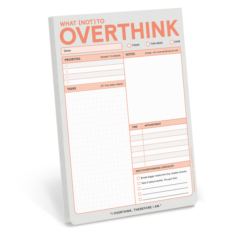 What (Not) to Overthink Pad