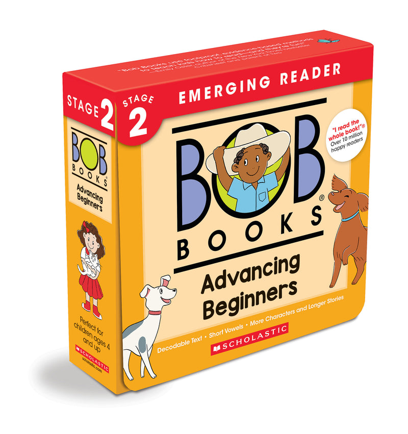 Bob Books - Advancing Beginners Box Set | Decodable Phonics Books, Ages 4 and up, Kindergarten (Stage 2: Emerging Reader)
