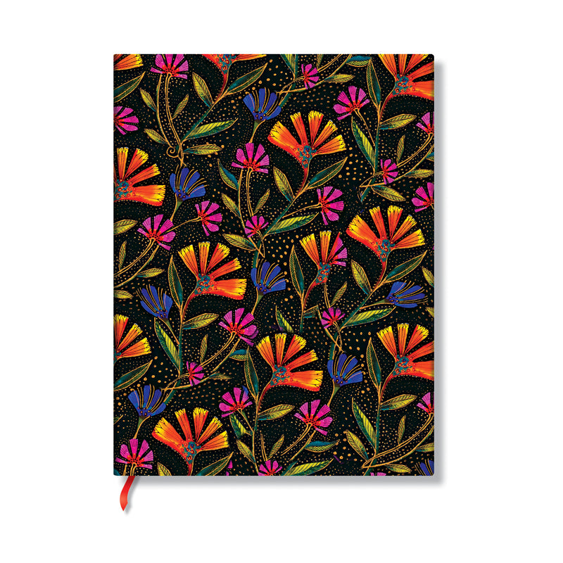 Wild Flowers Midi Hardcover Address Book, 144pg, 120GSM, Laurel Burch Collection by Paperblanks (Playful Creations)