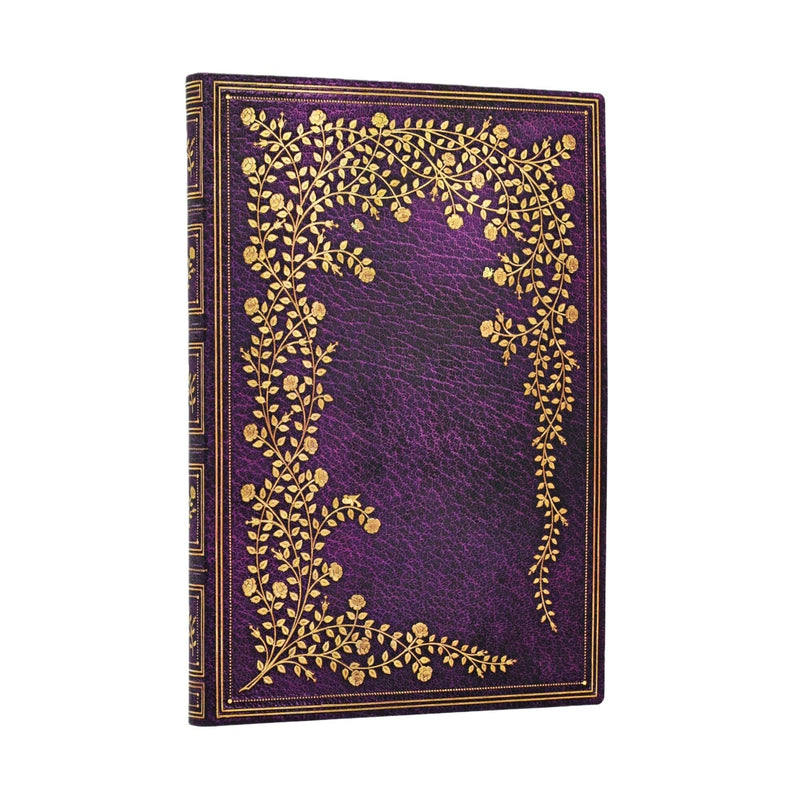 New York Rose Midi Lined Softcover Journal, 176pg, 100GSM by Paperblanks (Gilded Age)