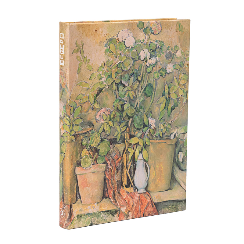 Cezanne's Terracotta Pots and Flowers Midi Unlined Hardcover Journal, 144pg, 120GSM, The Barnes Collection by Paperblanks (Cezanne's Terracotta Pots and Flowers)