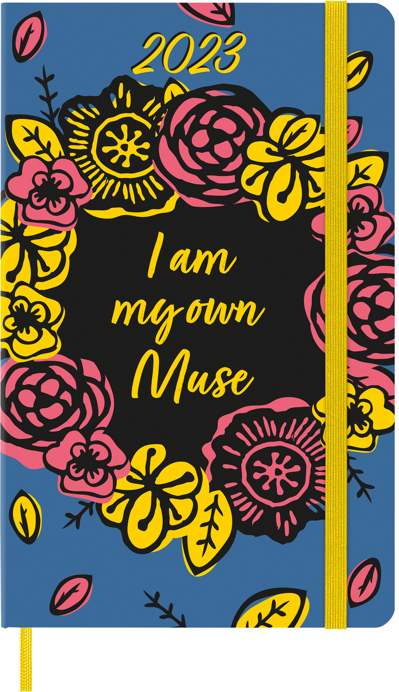 Moleskine Limited Edition 2023 Weekly Notebook Planner Frida Kahlo, 12M, Large, Blue, Hard Cover (5 x 8.25)