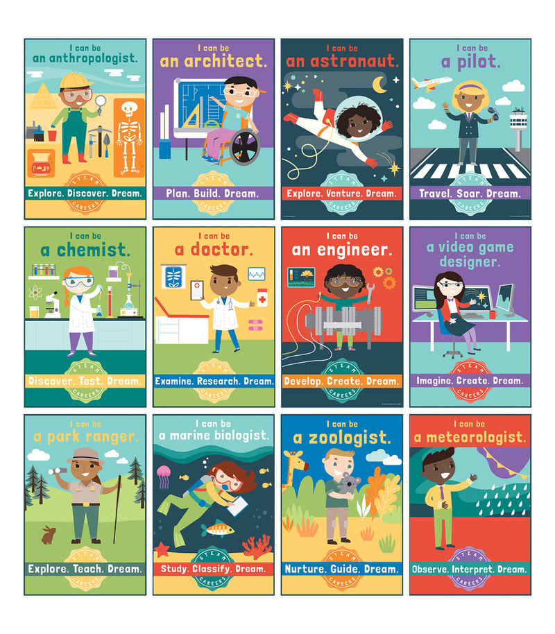 STEAM Careers Chart Set