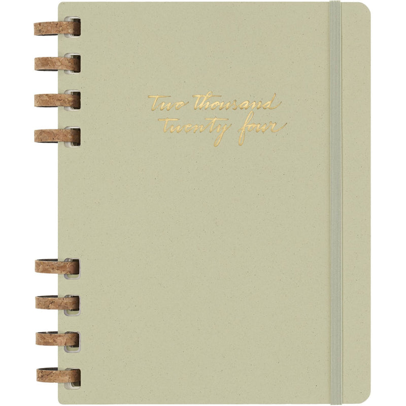 Moleskine 2024 Spiral Planner, 12M, Extra Large, Crush Kiwi, Hard Cover (7.5 x 10)