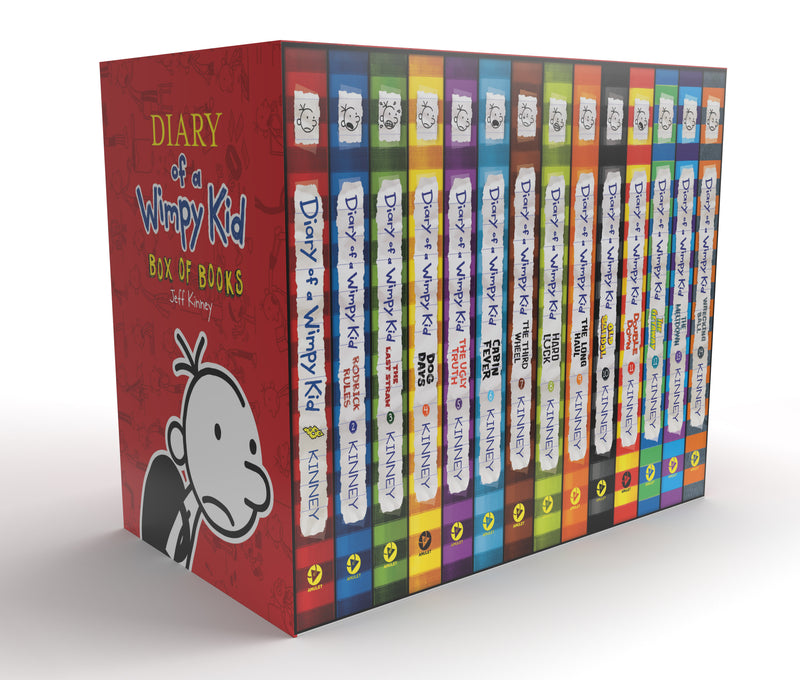 Diary of a Wimpy Kid Box of Books (1-14) (Export edition)