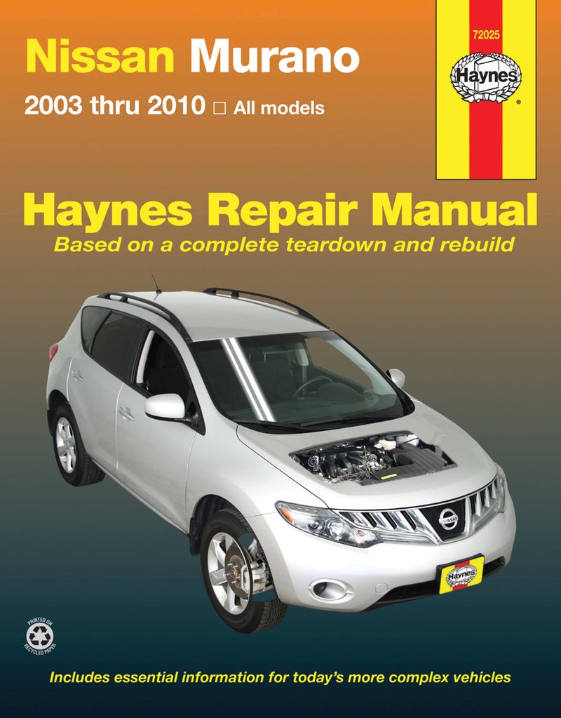 Nissan Murano 2003 thru 2010