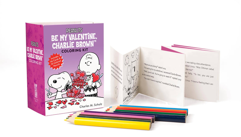 Peanuts: Be My Valentine, Charlie Brown Coloring Kit