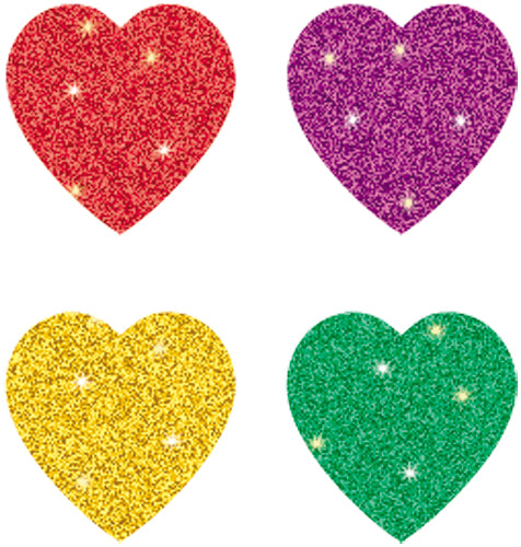 Hearts, Multicolor Chart Seals