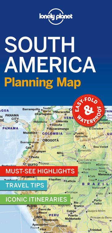 Lonely Planet South America Planning Map