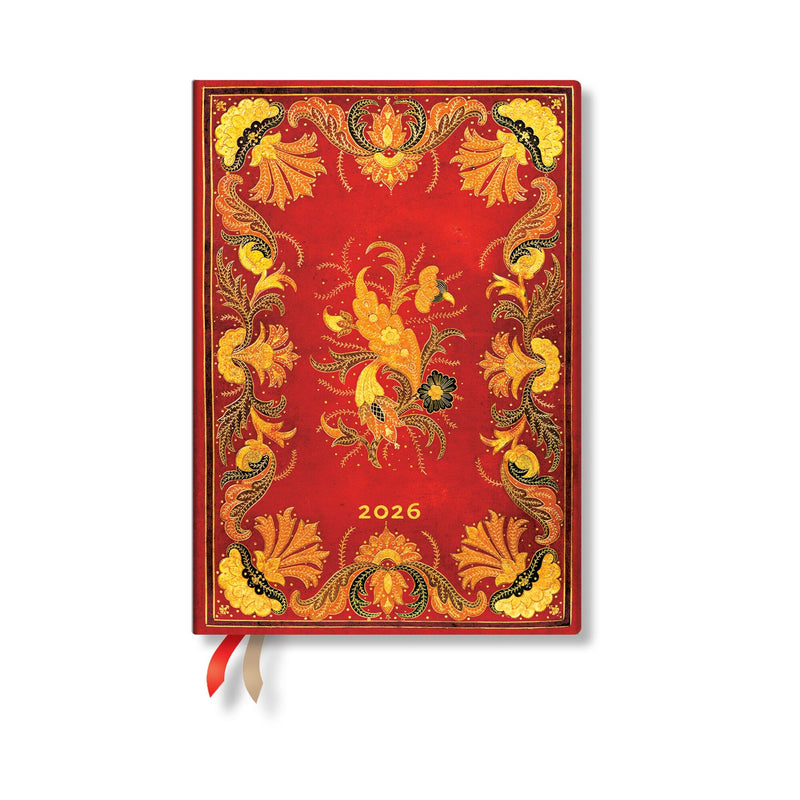 Paperblanks | 2026 Fiammetta | Fiammetta | 12-Month Planner | Midi | Horizontal | Elastic Band | 160 Pg | 100 GSM