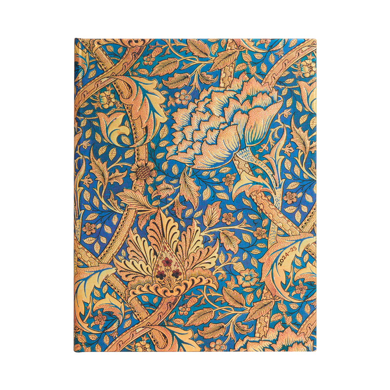 Paperblanks | 2024–2025 Weekly Planner | Morris Windrush | William Morris | 18-Month | Ultra | Vertical | Elastic Band | 208 Pg | 80 GSM