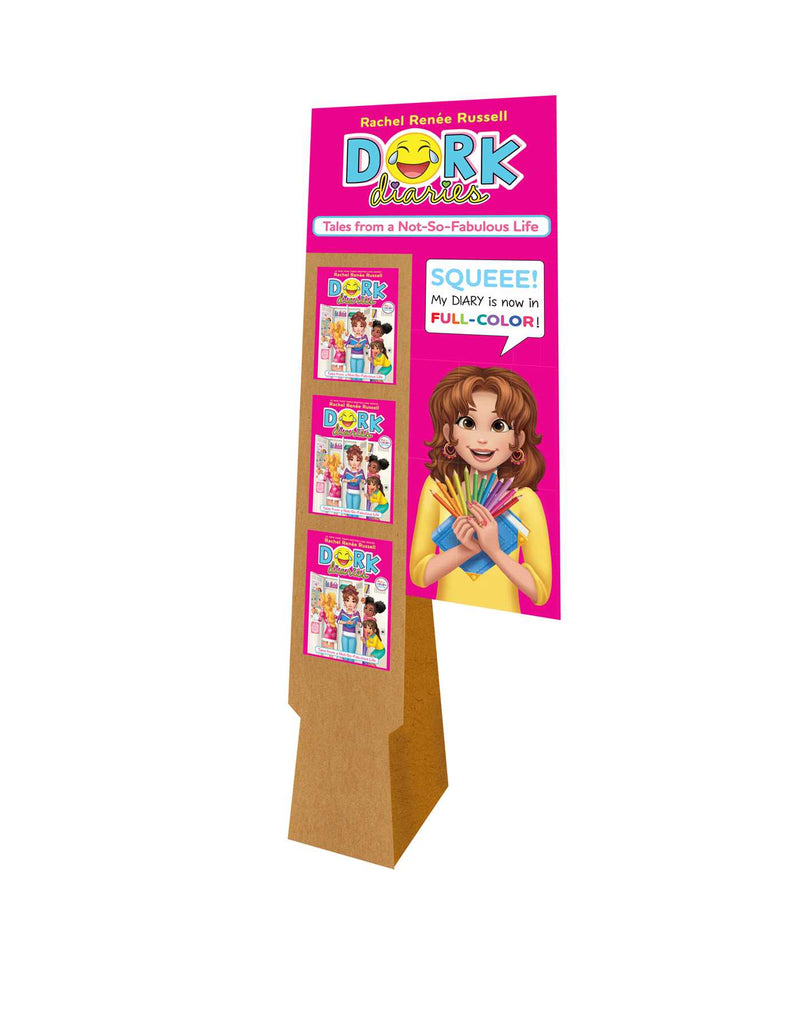 Dork Diaries 1 Full-Color Edition 9-Copy Solid Floor Display