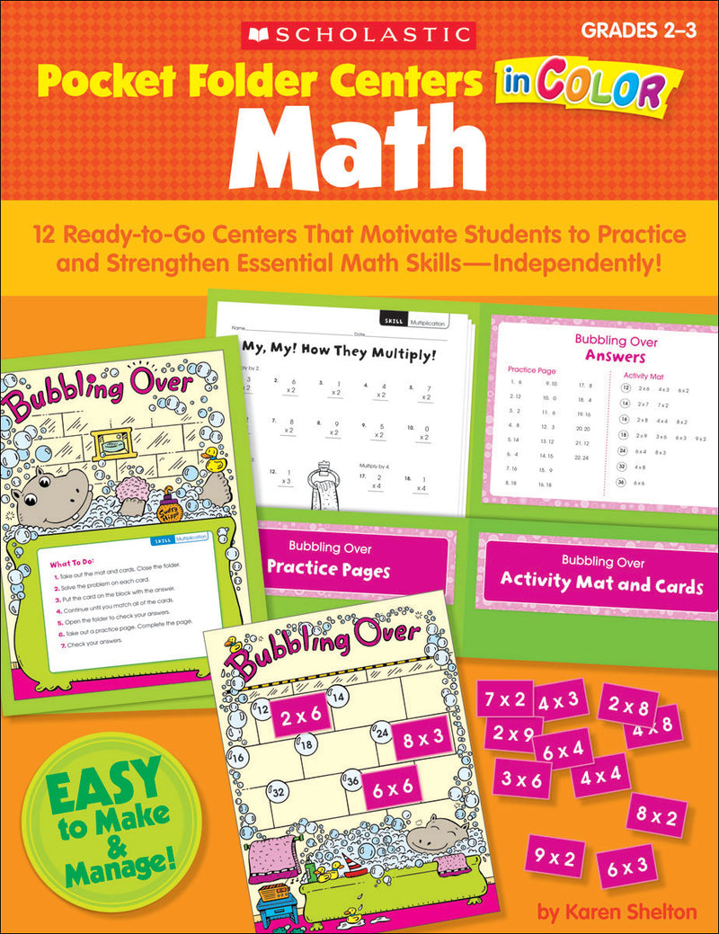 Pocket-Folder Centers in Color: Math