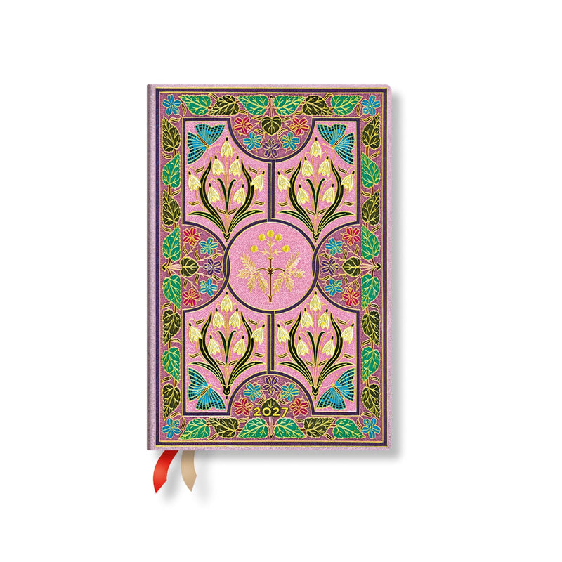 2027 Mimosa Mini Horizontal Softcover 12-Month Weekly Planner, 176pg, 100GSM by Paperblanks (Poetry in Bloom)