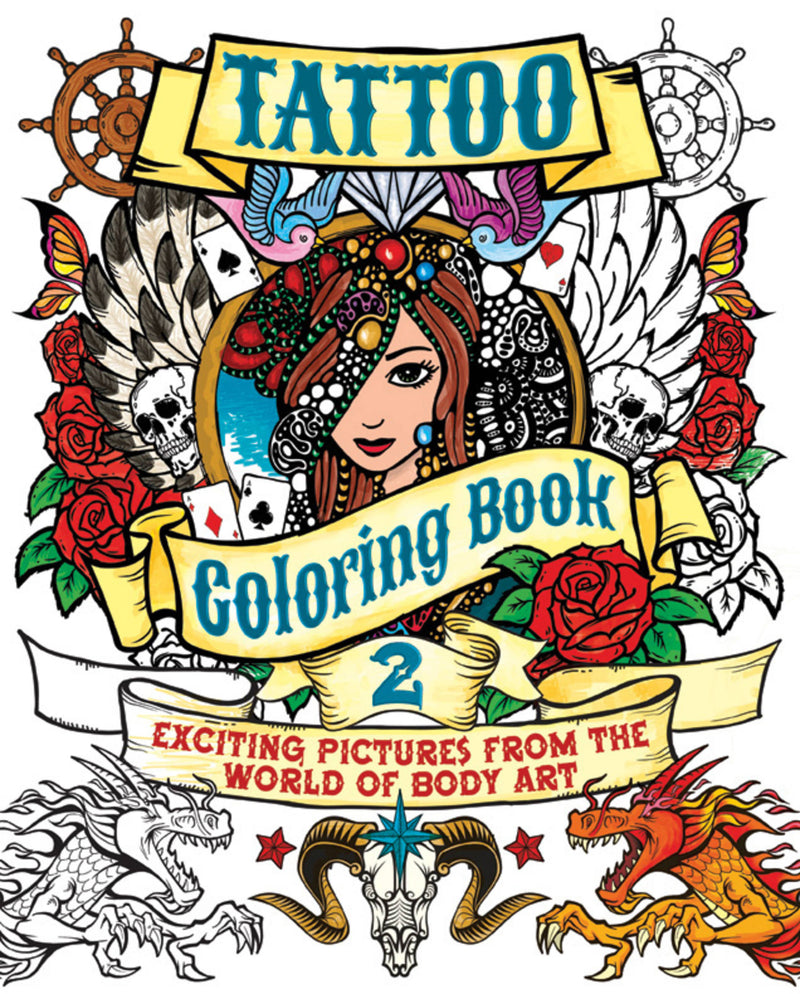 Tattoo Coloring Book 2