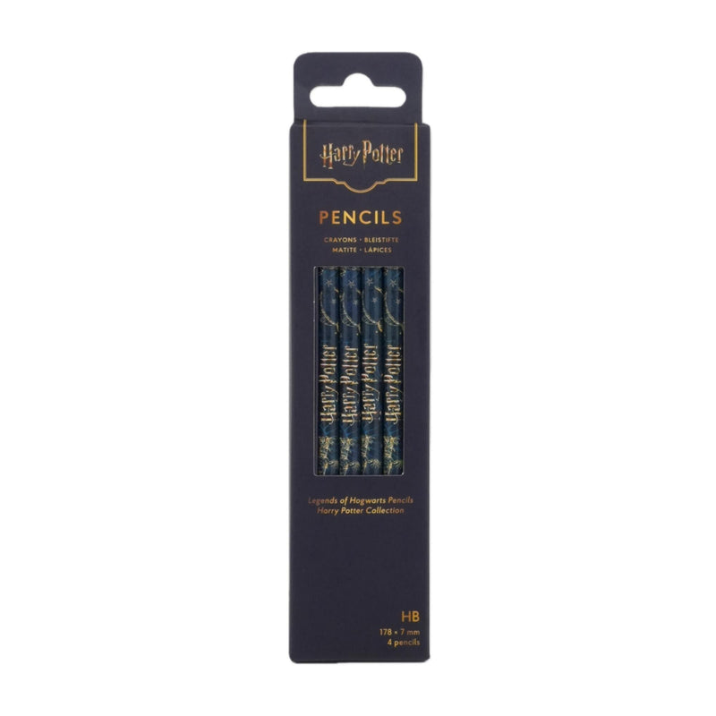 Legends of Hogwarts Pencils 4 Pack by Paperblanks (Harry Potter Collection)