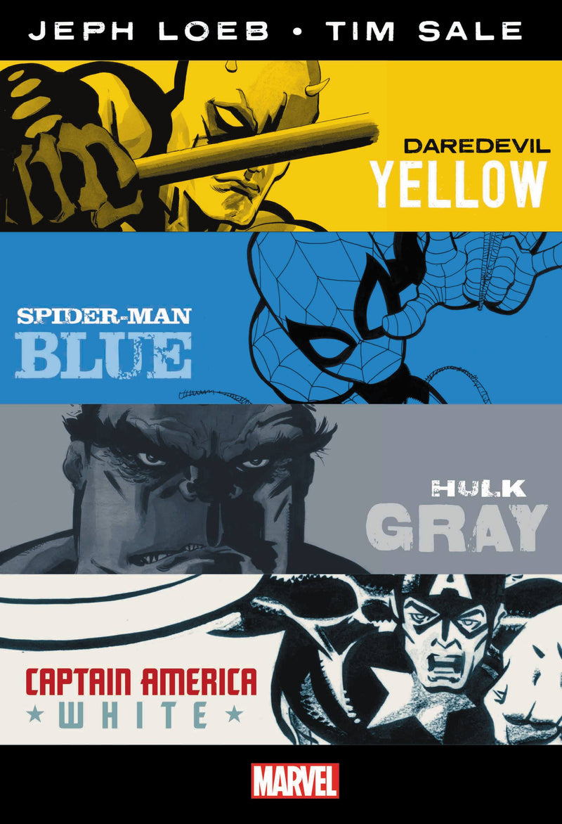 MARVEL KNIGHTS:  Jeph Loeb & Tim Sale: Yellow, Blue, Gray & White Omnibus