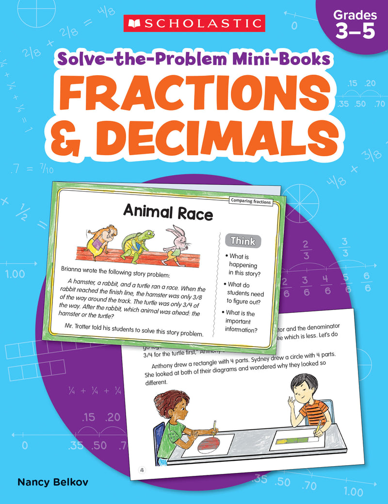 Solve-the-Problem Mini Books: Fractions & Decimals