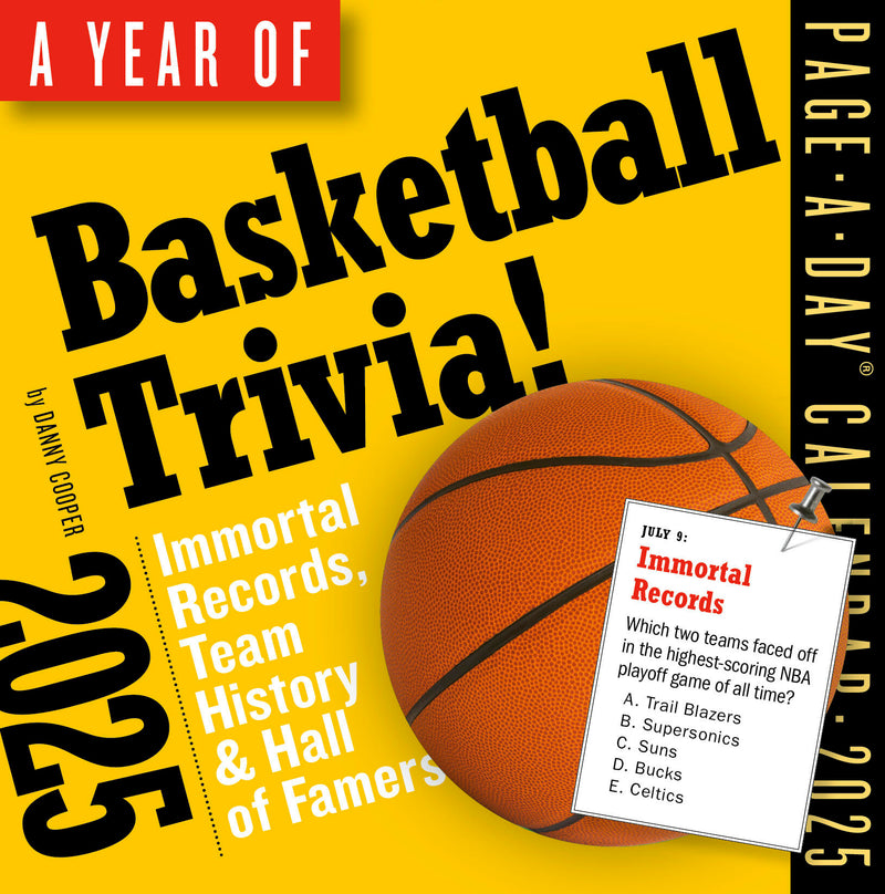 A Year of Basketball Trivia Page-A-Day® Calendar 2025