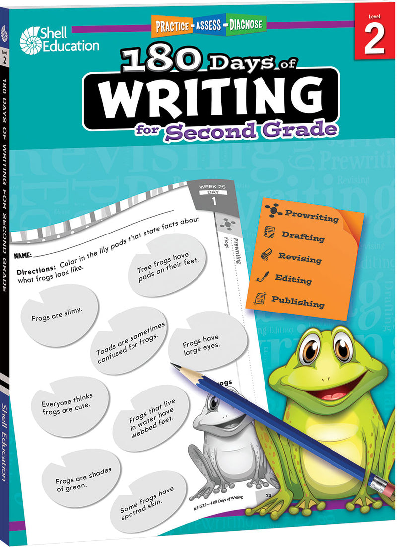 180 Days: Writing for Second Grade: Practice, Assess, Diagnose