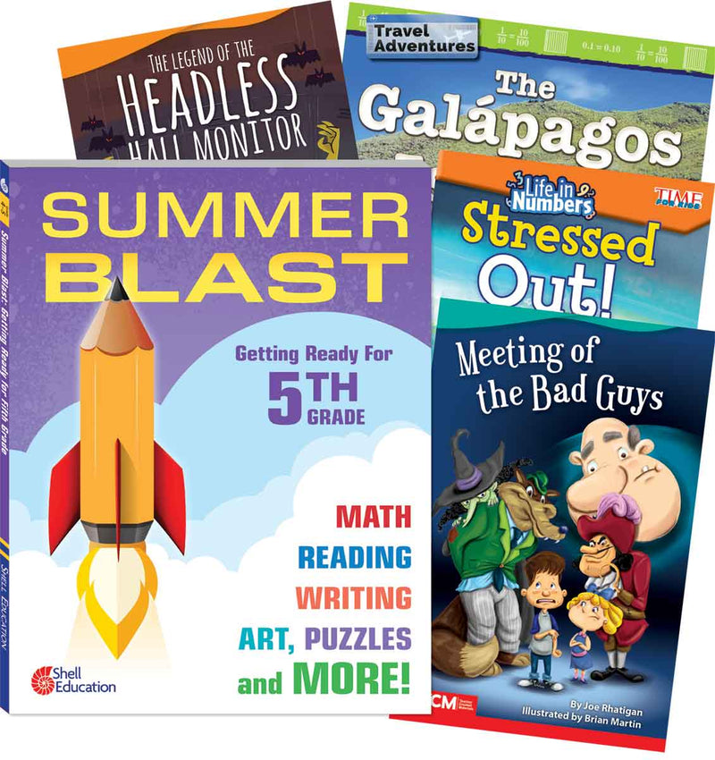 Learn-at-Home: Summer Reading Bundle Grade 5: 5-Book Set