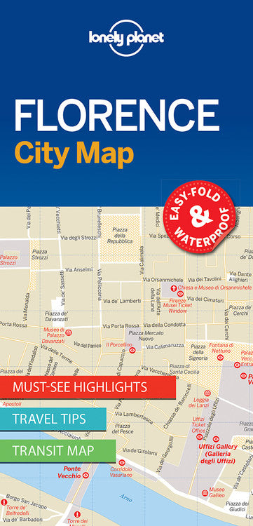 Lonely Planet Florence City Map 1