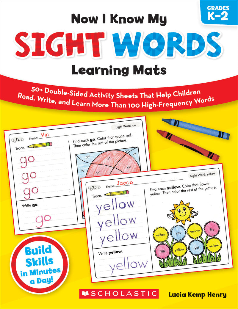 Now I Know My Sight Words Learning Mats