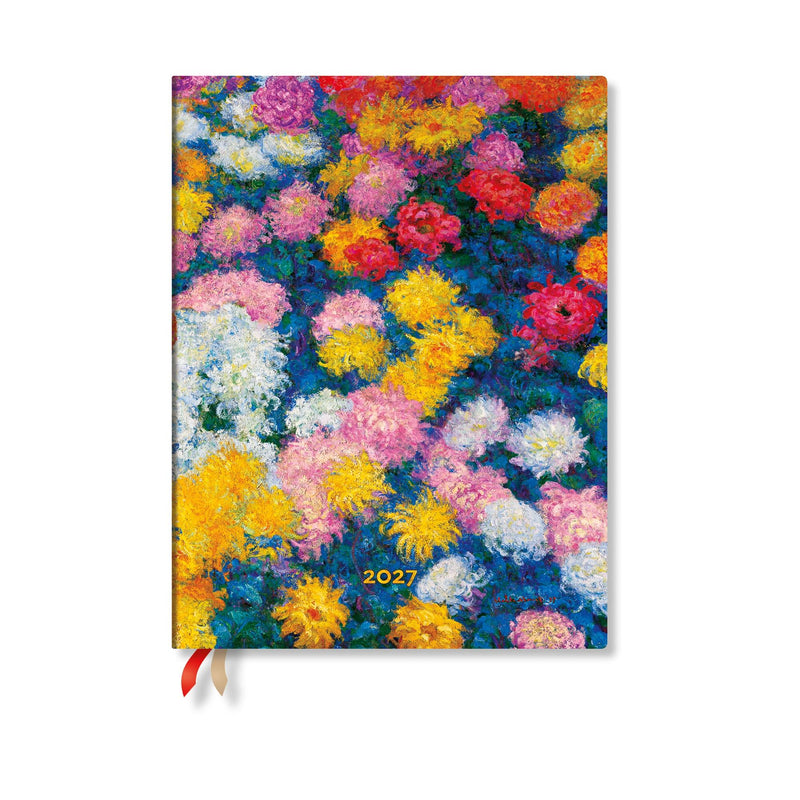 2027 Monet's Chrysanthemums Ultra Softcover 12-Month Daily Planner, 432pg, 80GSM by Paperblanks