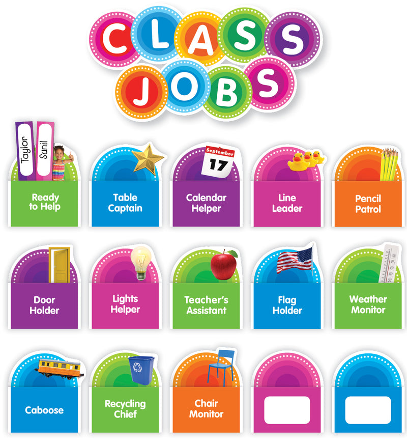 Color Your Classroom Class Jobs Bulletin Board