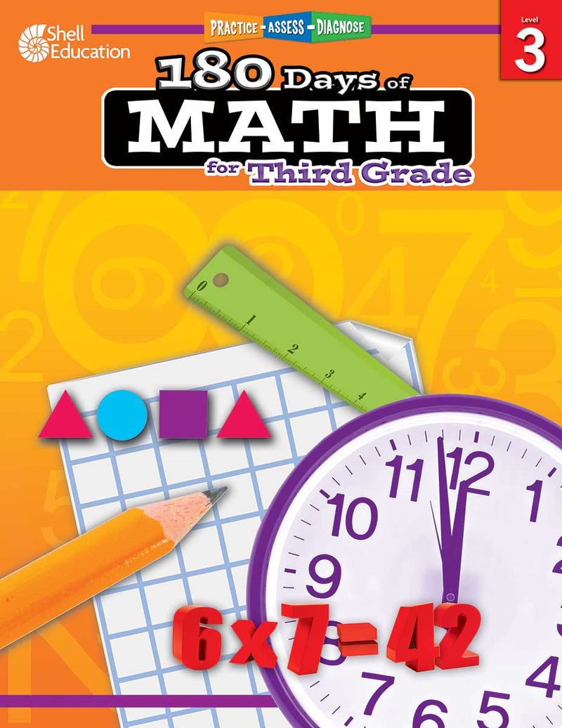 180 Days: Math for Third Grade: Practice, Assess, Diagnose