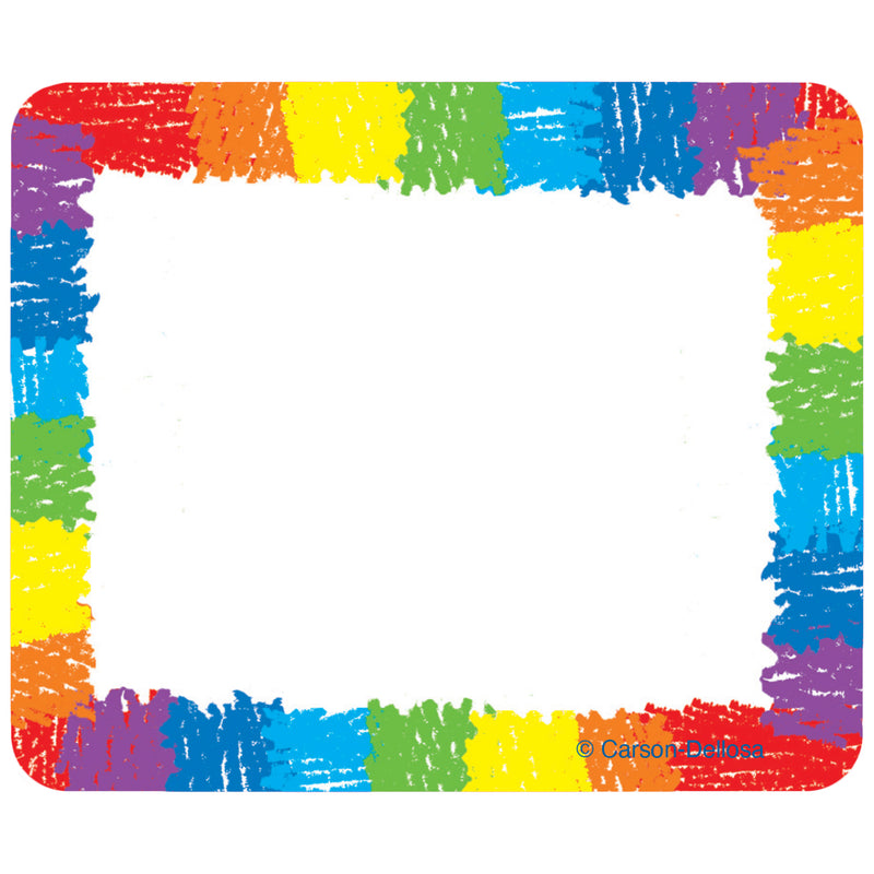 Rainbow Name Tags: Kid-Drawn