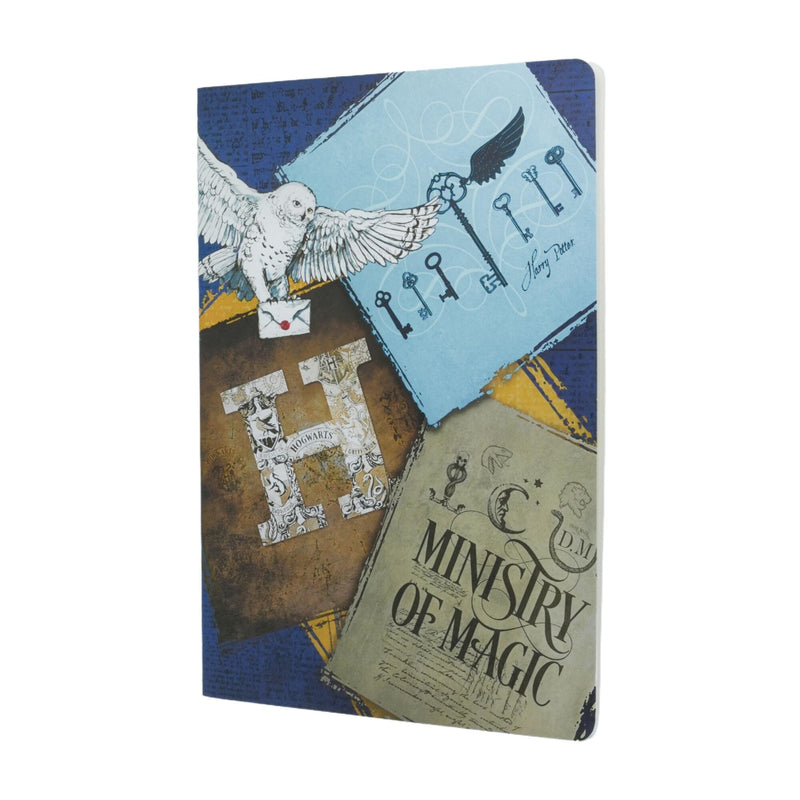 Moments of Magic Notebook A4 Lined Softcover Cahier, 80pg, 100GSM by Paperblanks (Harry Potter Collection)