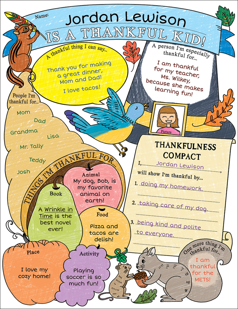 Poster Set: I'm a Thankful Kid! (3-6)