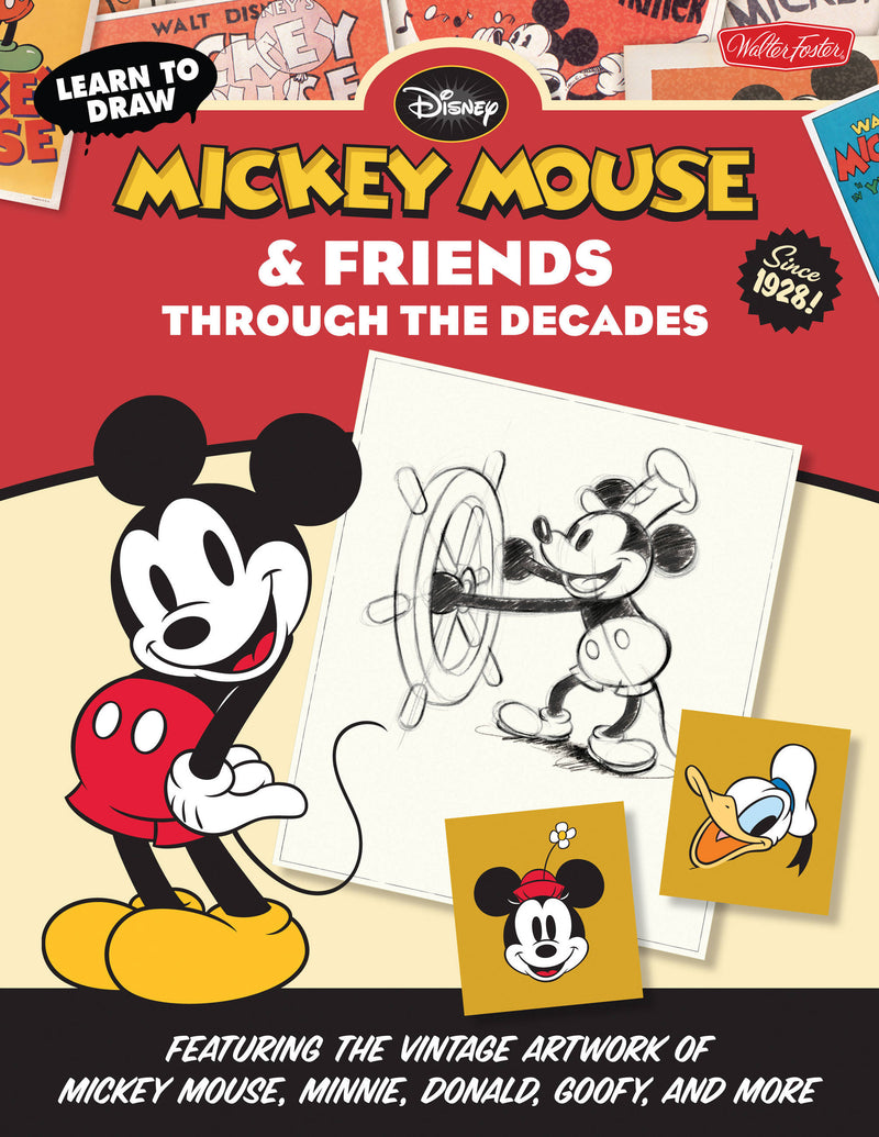 Learn to Draw Mickey Mouse & Friends Through the Decades