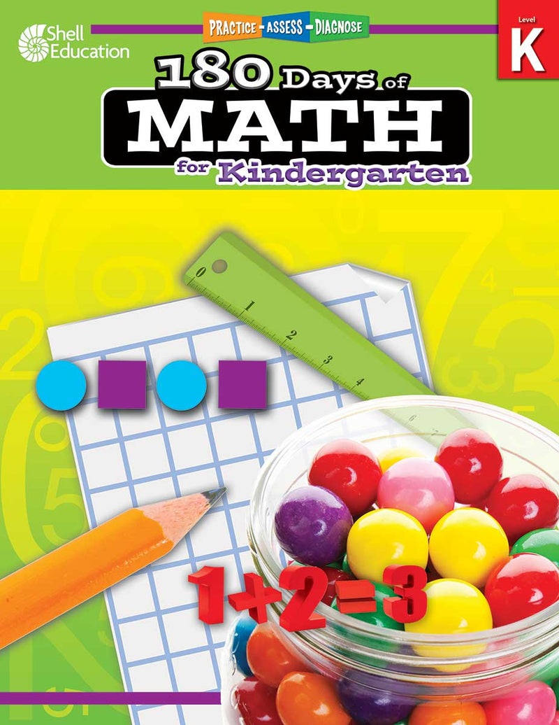 180 Days: Math for Kindergarten: Practice, Assess, Diagnose