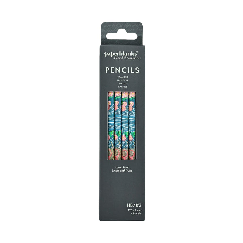 Lotus River 4 Pack Pencils by Paperblanks (Living with Yuko)