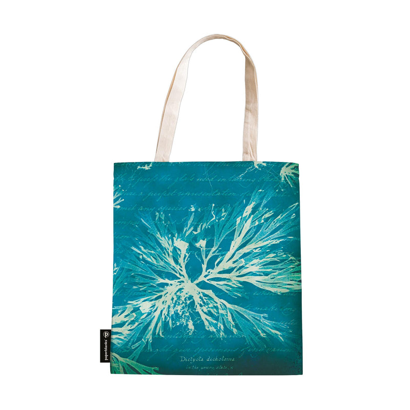 Sea Flowers Canvas Bag, Treasures of The New York Public Library by Paperblanks (Anna Atkins' Cyanotypes)