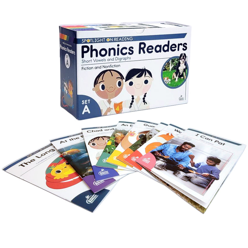 Phonics Readers Set A: Short Vowels and Digraphs