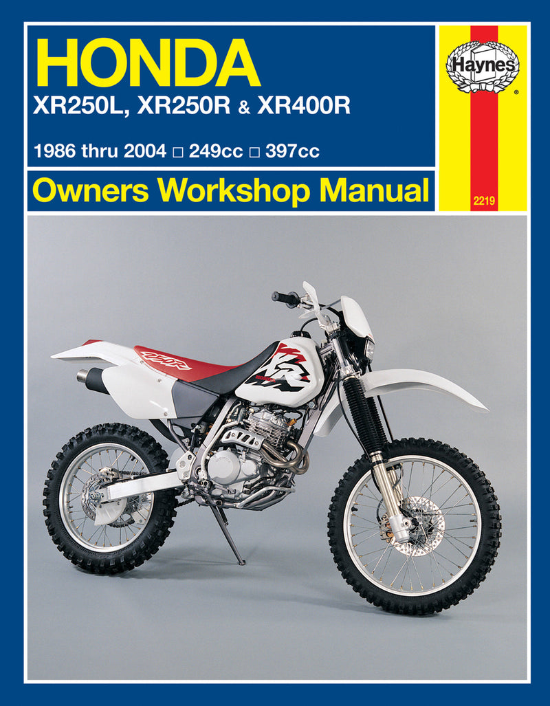 Honda XR250L, XR250R & XR400R 1986 thru 2004