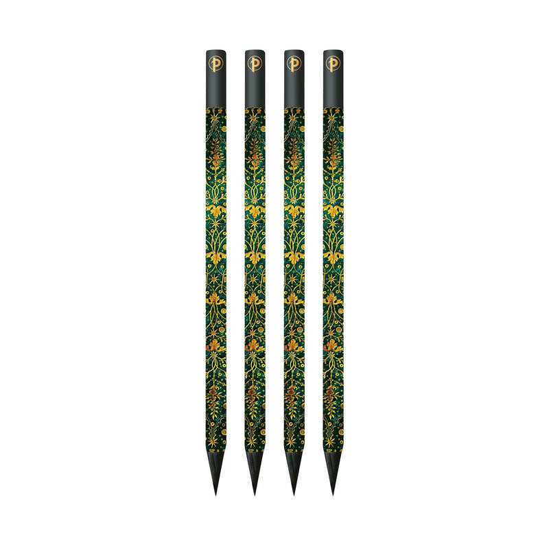 Emerald Flower 4 Pack Pencils, Marsh's Library by Paperblanks (Nature's Grace)