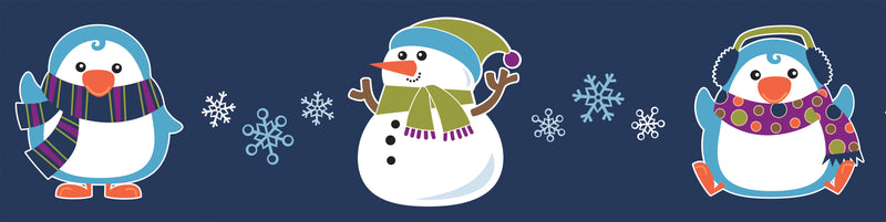 Winter Fun Straight Bulletin Board Borders