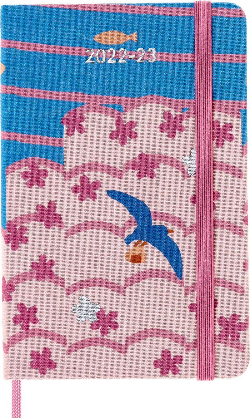 Moleskine Limited Edition 2023 Weekly Notebook Planner Sakura, 18M, Pocket, Bird, Hard Cover (3.5 x 5.5)