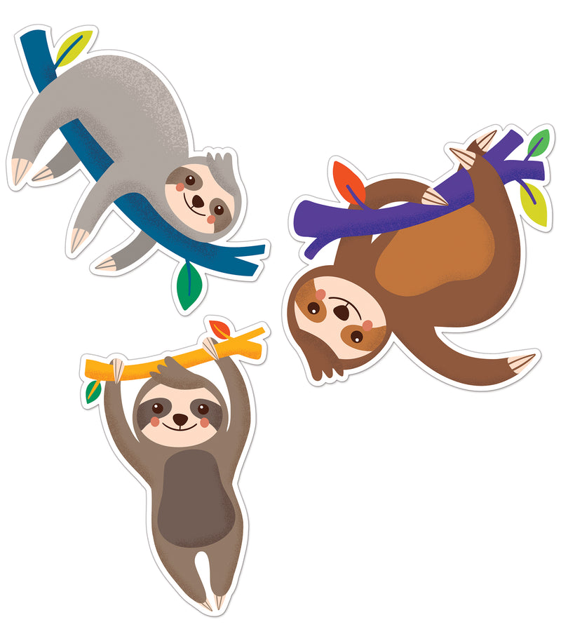 One World Sloths Cutouts
