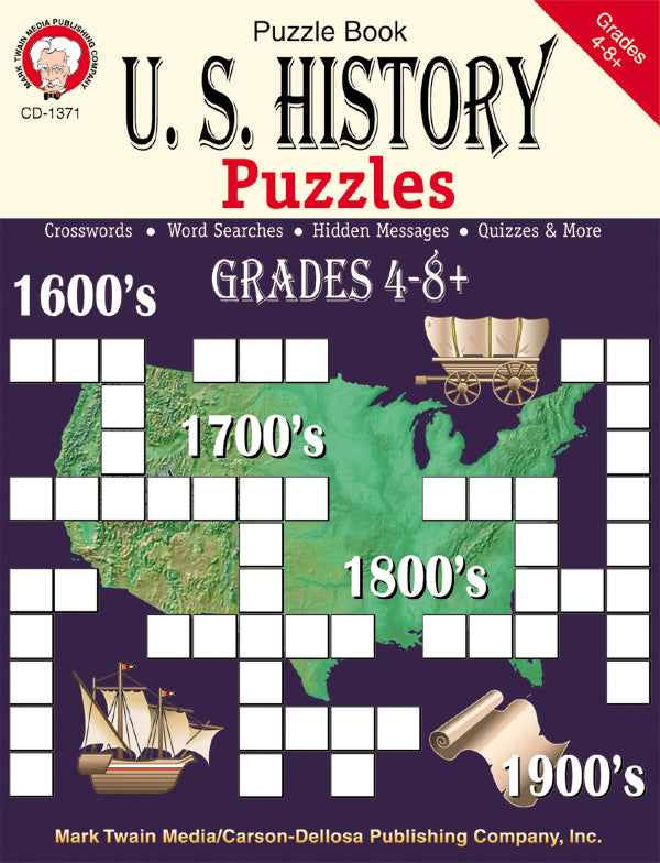 U.S. History Puzzles, Grades 4 - 8
