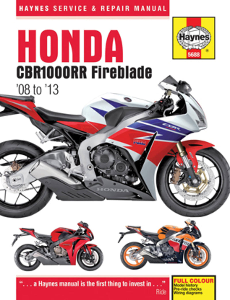 Honda CBR1000RR Fireblade '08 to '13