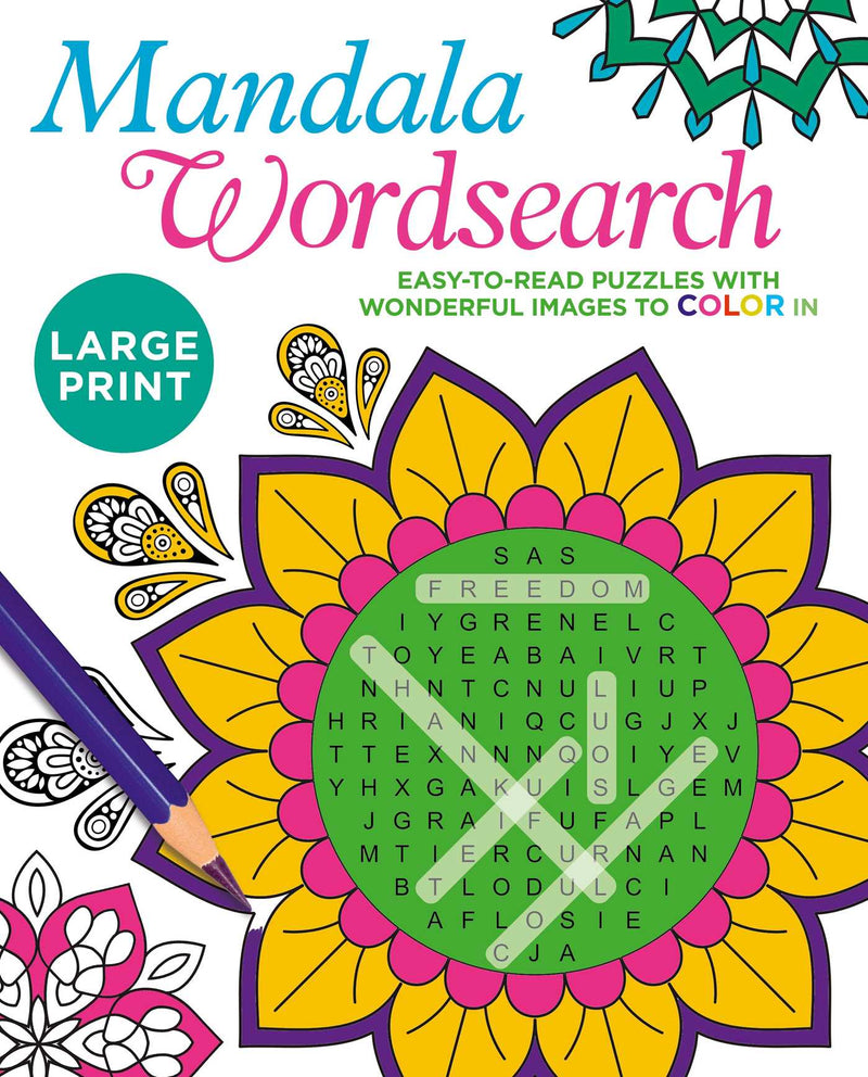 Large Print Mandala Wordsearch