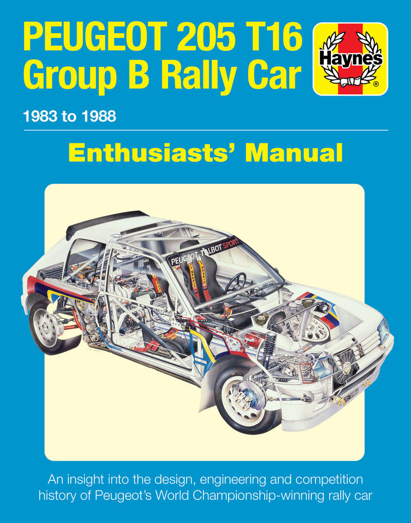 Peugeot 205 T16 Group B Rally Car 1983 to 1988