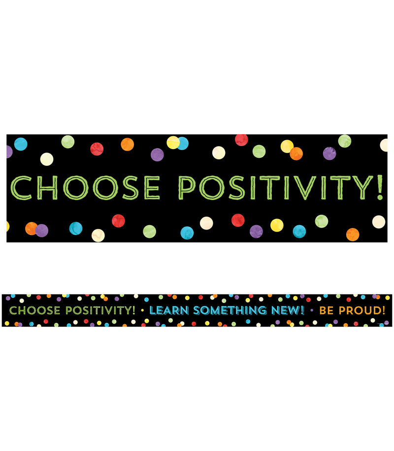 Celebrate Learning Think Positive Straight Bulletin Board Borders