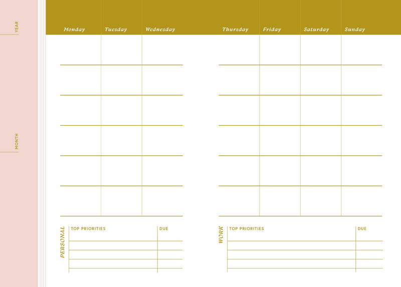 From the Block Shop Studio: Desert Plaid 17-Month Planner