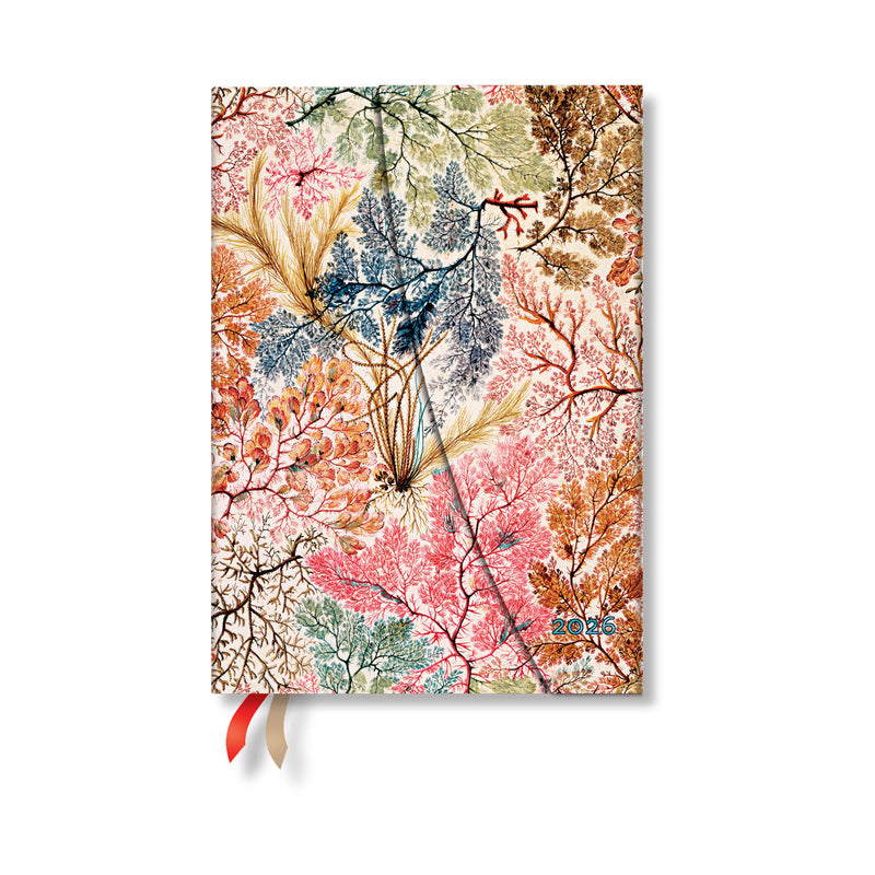 Paperblanks | 2026 Anemone | William Kilburn | 12-Month Planner | Midi | Vertical | Wrap | 160 Pg | 100 GSM